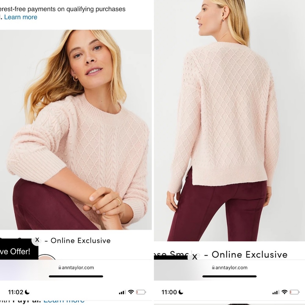 Ann Taylor sweater great condition size medium